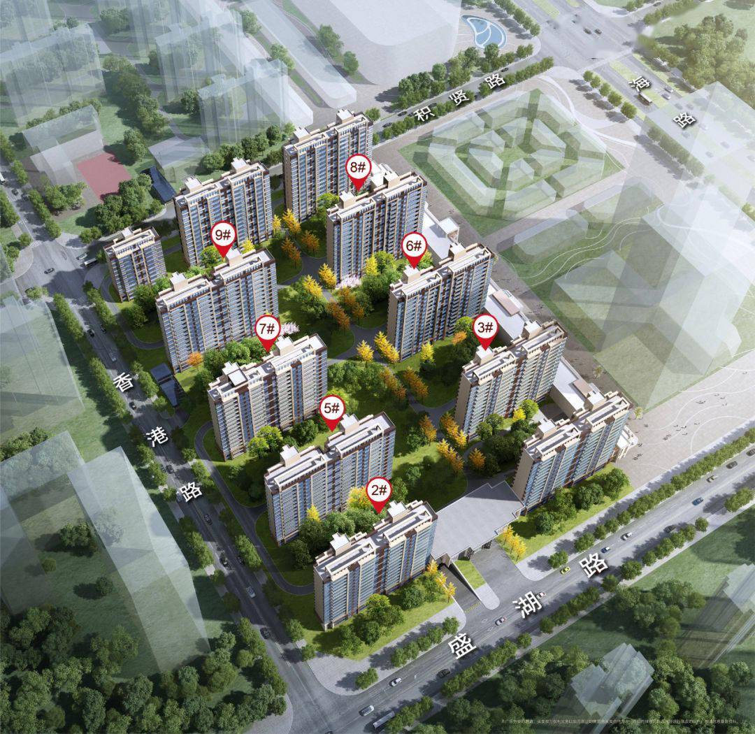 金鼎盛湖壹号位于盛湖路与上海路交汇处,隔路对望齐盛湖千亩湖景,项目