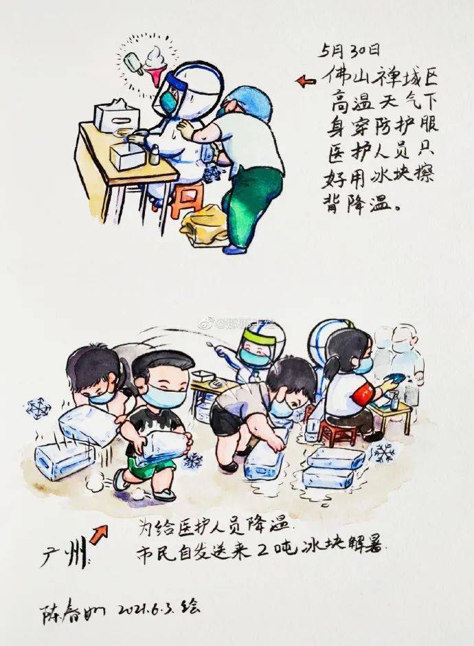 点赞!90后小伙绘制「核酸检测上河图」火了
