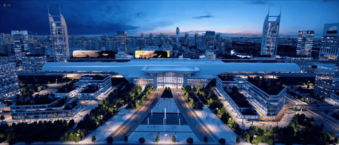 高铁新城效果图可以预见,平潮将不仅是南通的枢纽,更是南通的未来生活