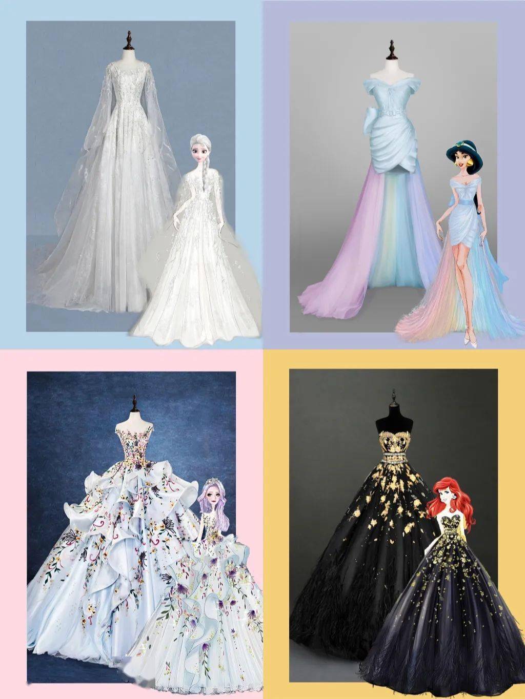 迪士尼公主婚纱头像 - 高清图片，堆糖，美图壁纸兴趣社区