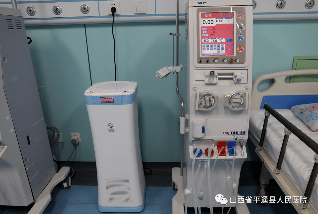 科室拥有智能化的威高日机装dbb-27c血液透析机10台和东丽tqs-88血液