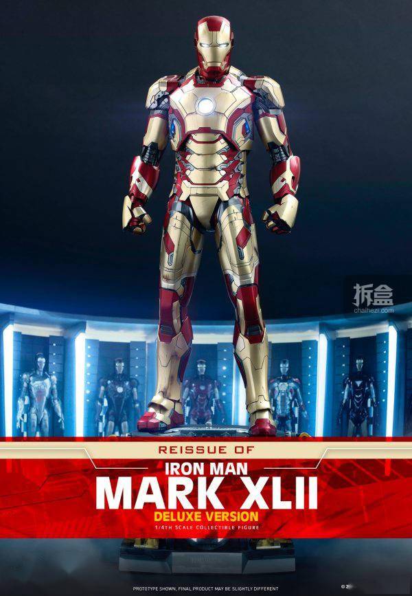《钢铁侠3》钢铁侠MARK421:4比例珍藏人偶(豪华版本)重启_Mark