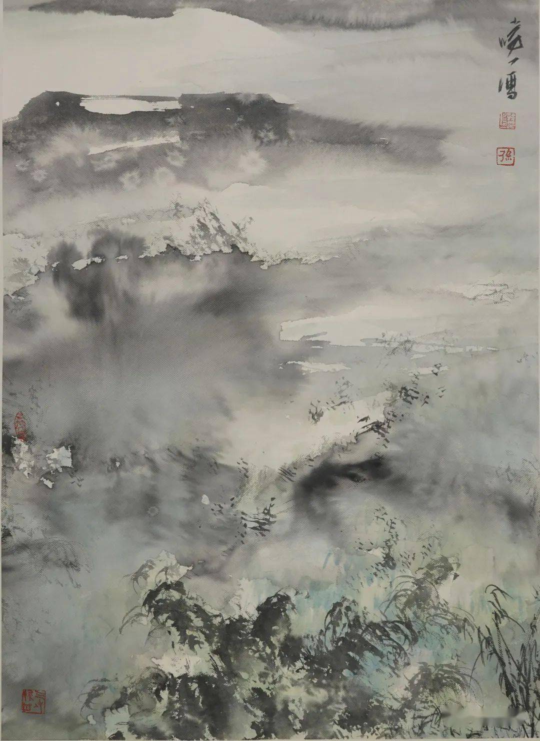 心静手闲试涂鸦孙鸣一水墨画展