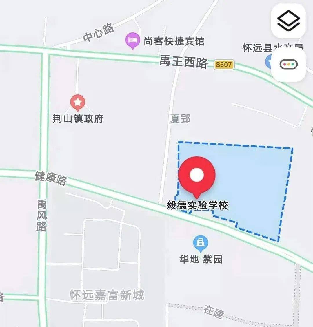 2021年怀远中考赶考地图出炉请转发