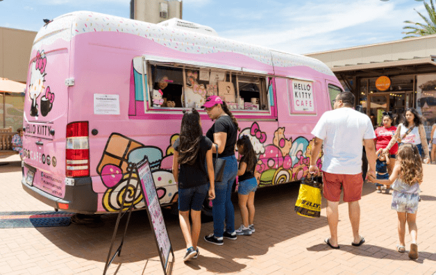 哇拯救少女心hellokitty餐车来湾区了