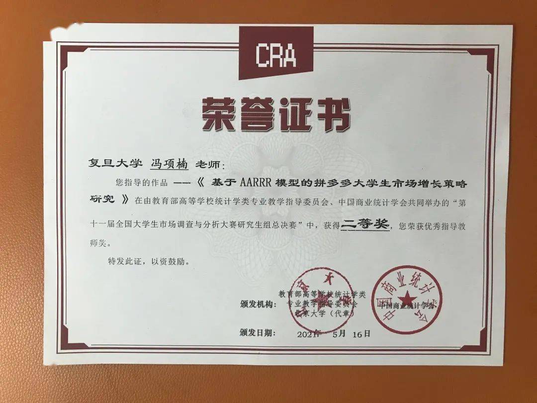 又得奖了这次是复旦管院dsba项目同学