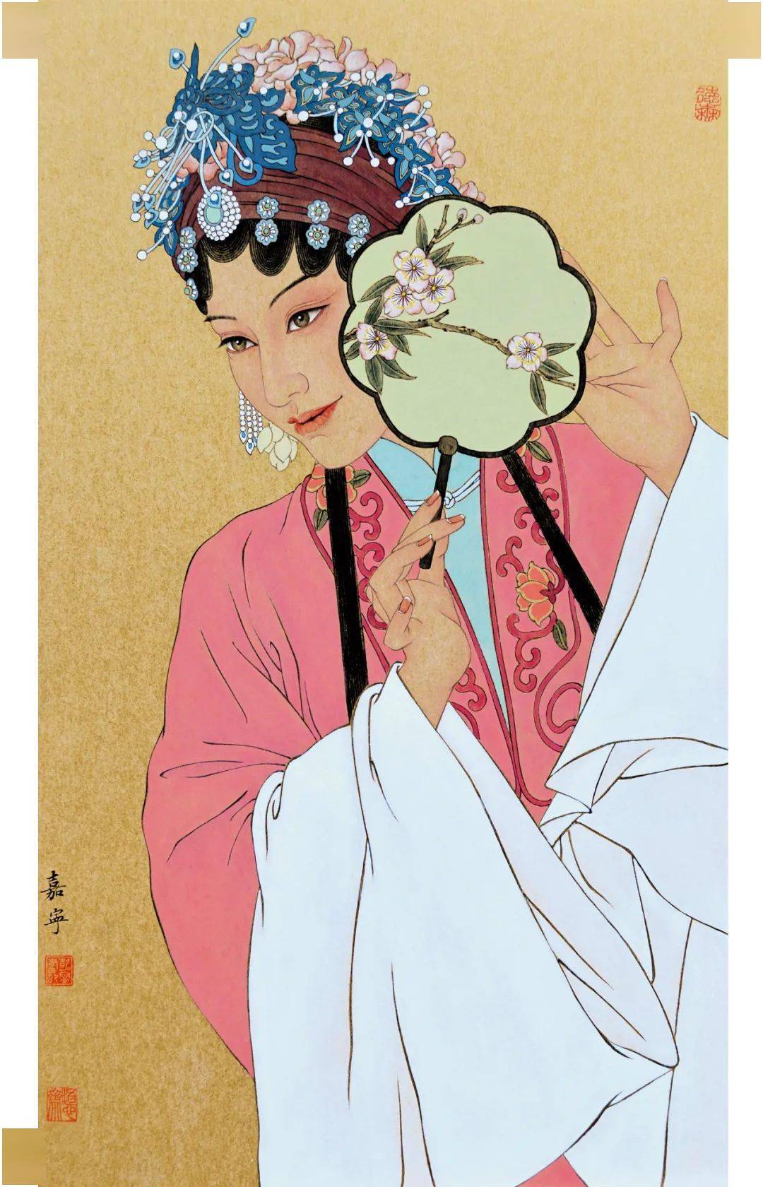 工笔画郭嘉宁梨园寻梦