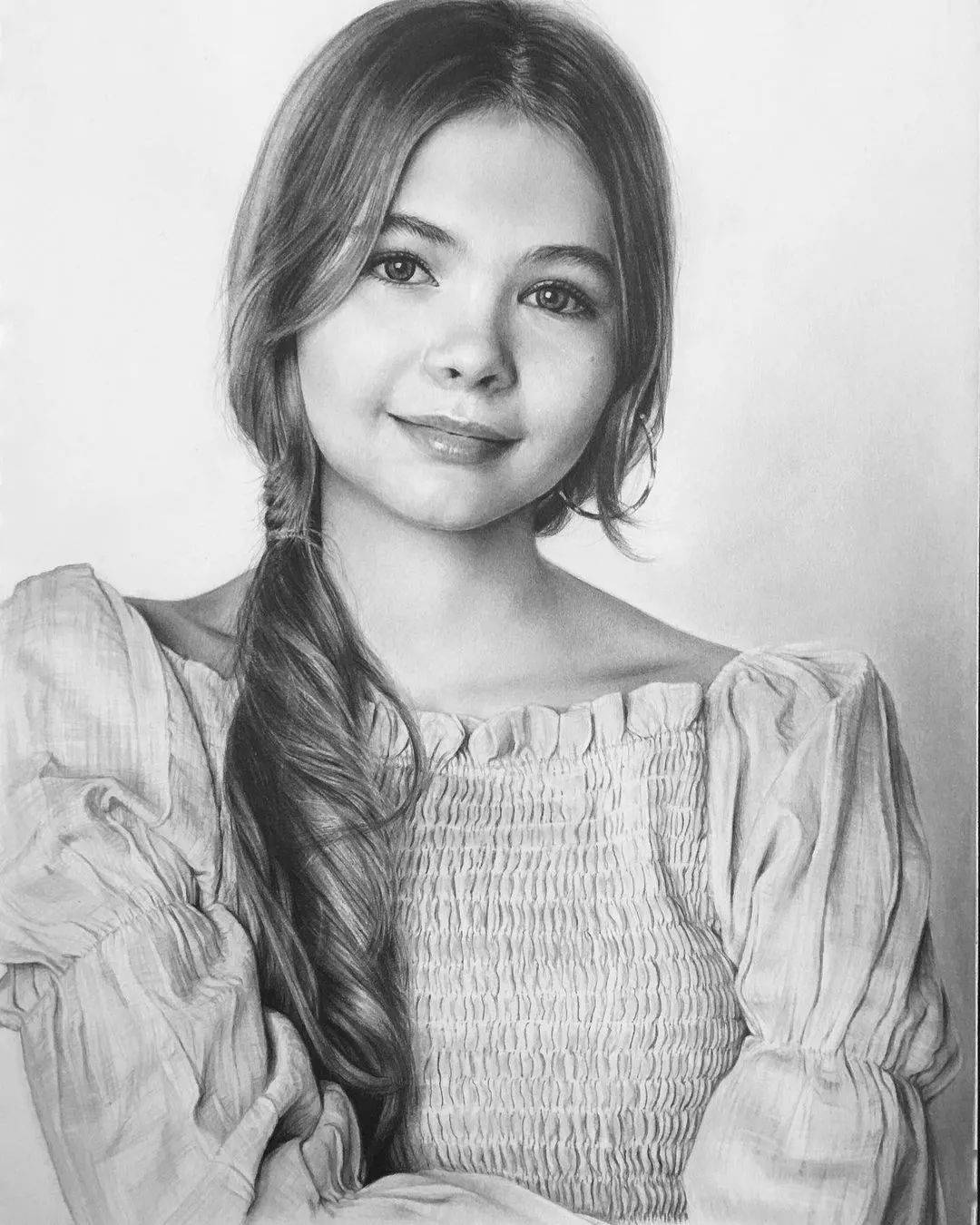 笔触柔和细腻的肖像素描怎叫人不爱