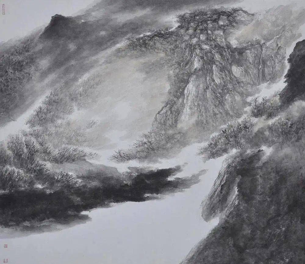 用笔墨特有的气韵展现大自然的气息