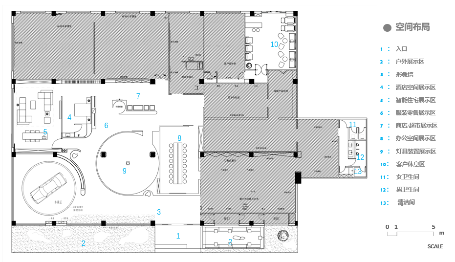 平面圖項目概況項目名稱 : 西頓照明燈巢燈光展示廳項目地點 : 惠州