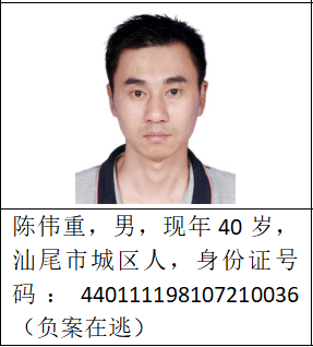 陆丰公安局关于公开征集温启南等人犯罪团伙违法犯罪线索的通告