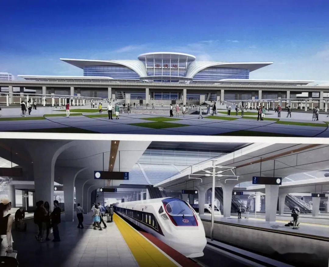 即将启用的常德高铁站过渡站房