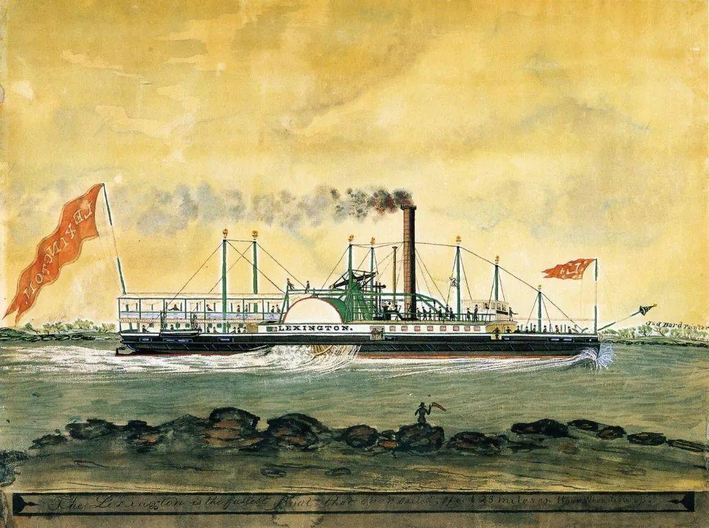 美国船舶画家jamesbard轮船油画作品欣赏