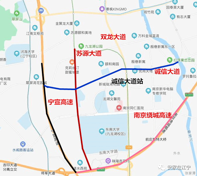 江宁宁丹路快速路规划图片