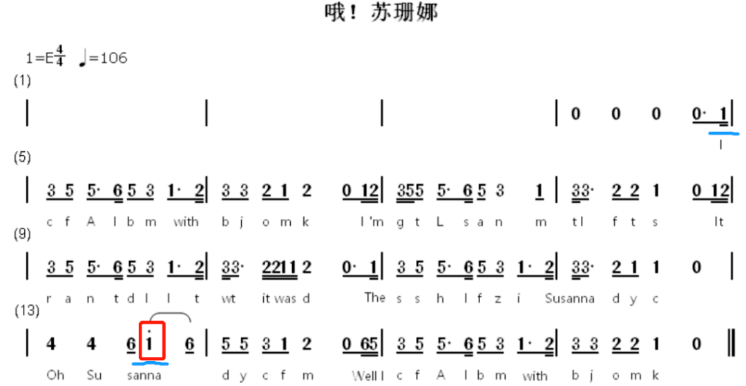 苏珊娜简谱_噢苏珊娜简谱(3)