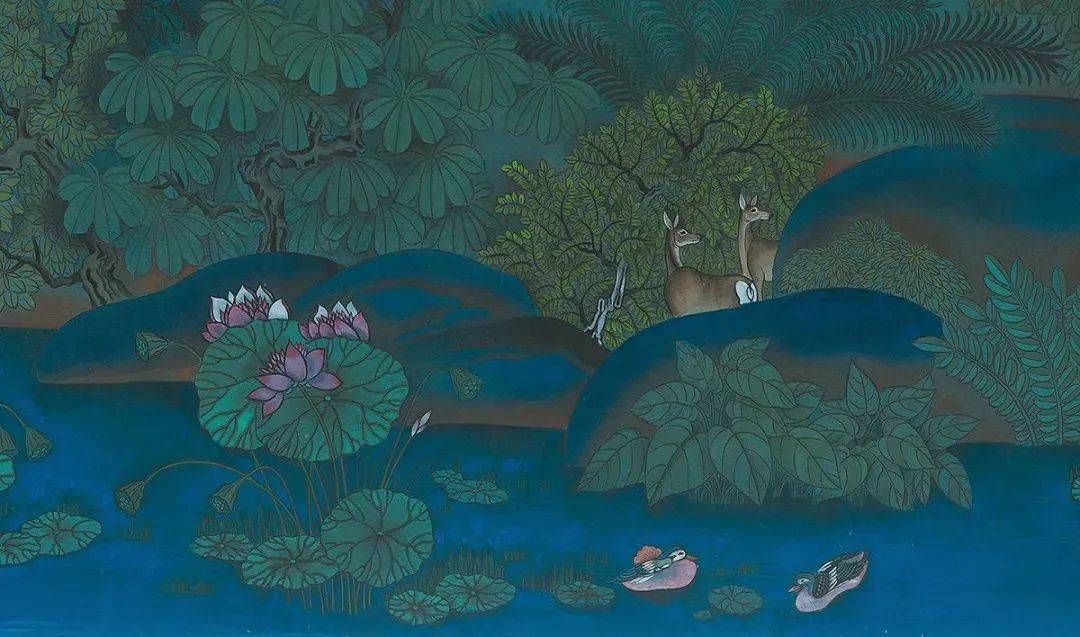 因此相较于水墨写意领域,青绿工笔领域显得不那么人气