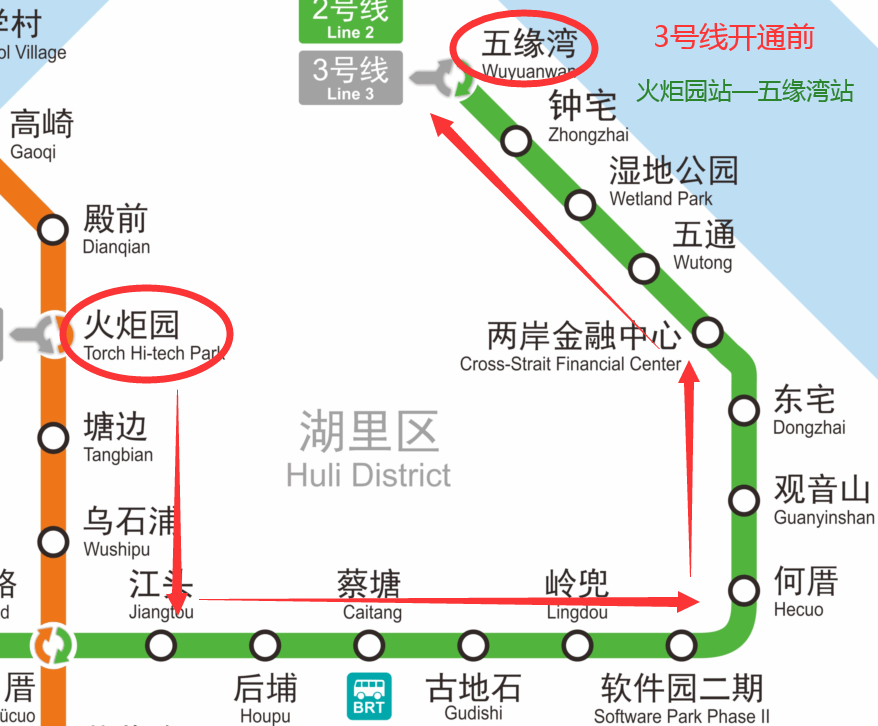 厦门三号线地铁线路图图片