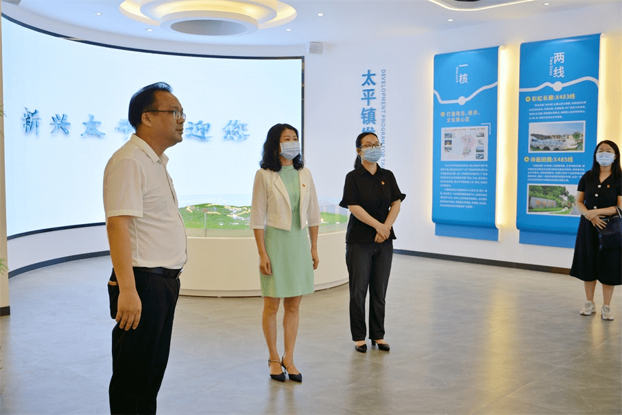 县委党史学习教育领导小组办公室主任赵婷婷参加调研