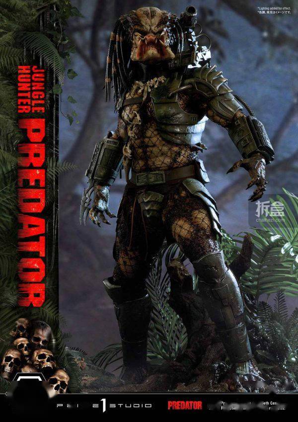 prime 1 studio 1987版 铁血战士 丛林猎人铁血 1/3雕像