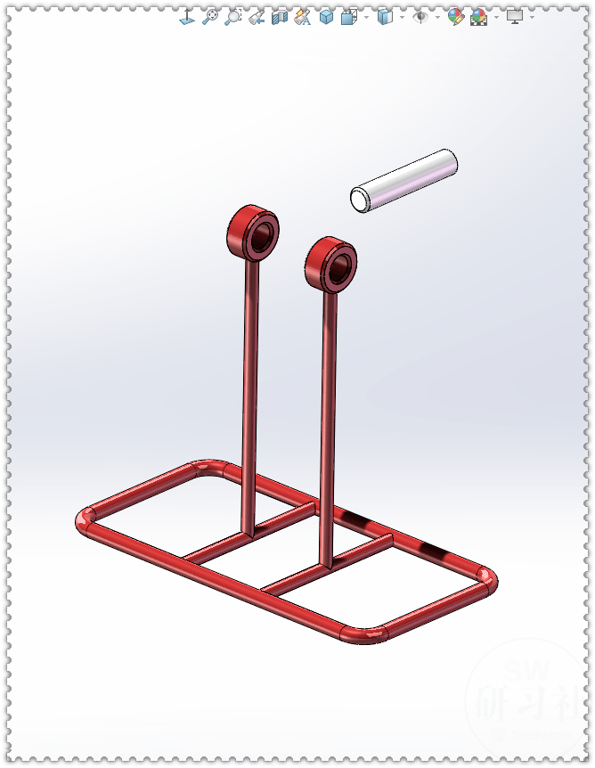 用solidworks製作的魔輪永動機