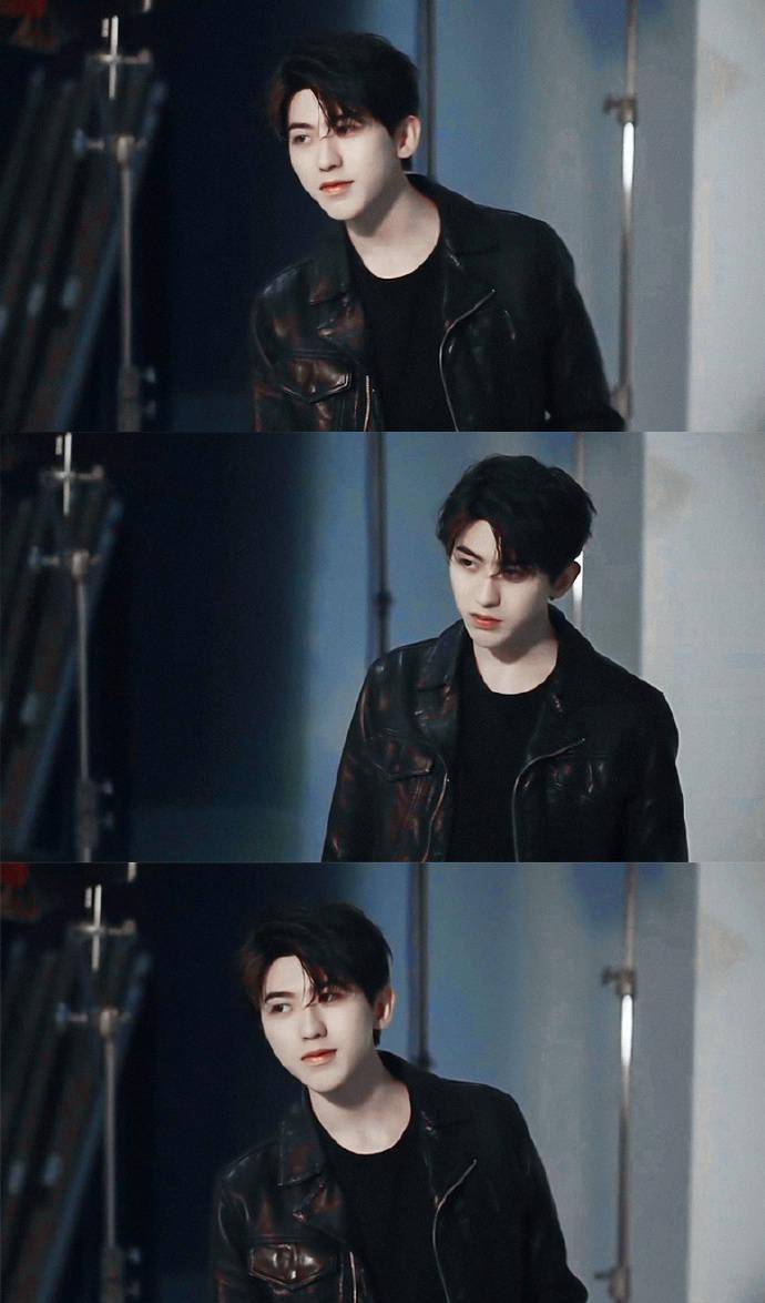 蔡徐坤燕京啤酒拍摄花絮公开皮衣酷拽大帅哥又在散发魅力