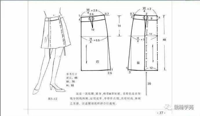 三款小a版半身裙 裁剪图,都很漂亮