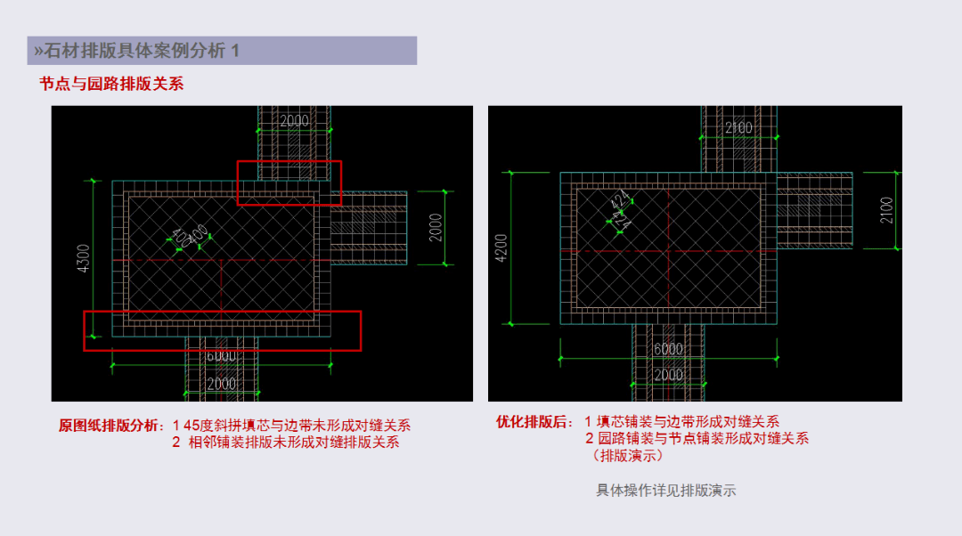 景觀石材下料排版案例圖文解析