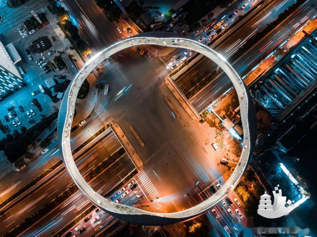 高颜值!西安最美环形天桥惊艳亮相