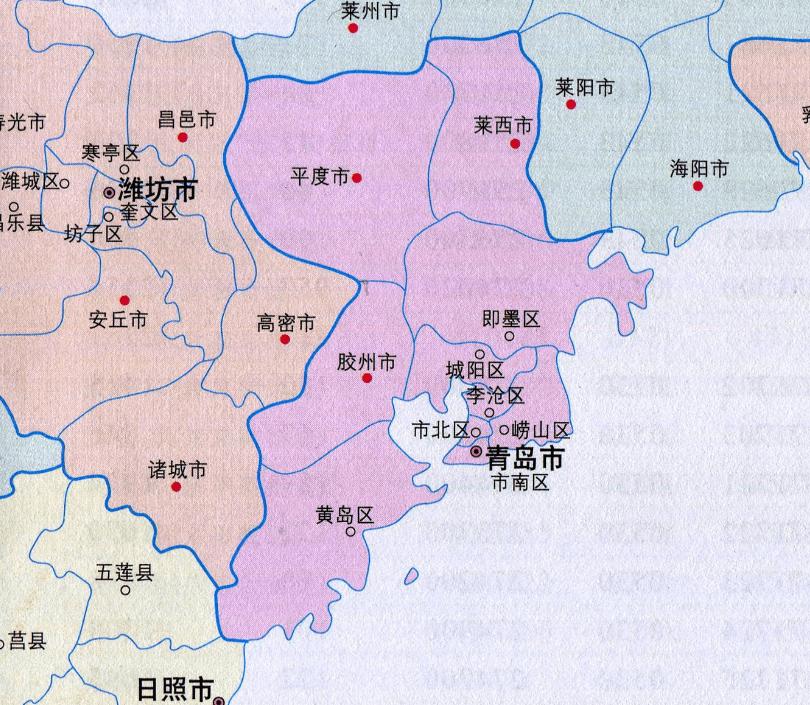 青岛地图最新版图片