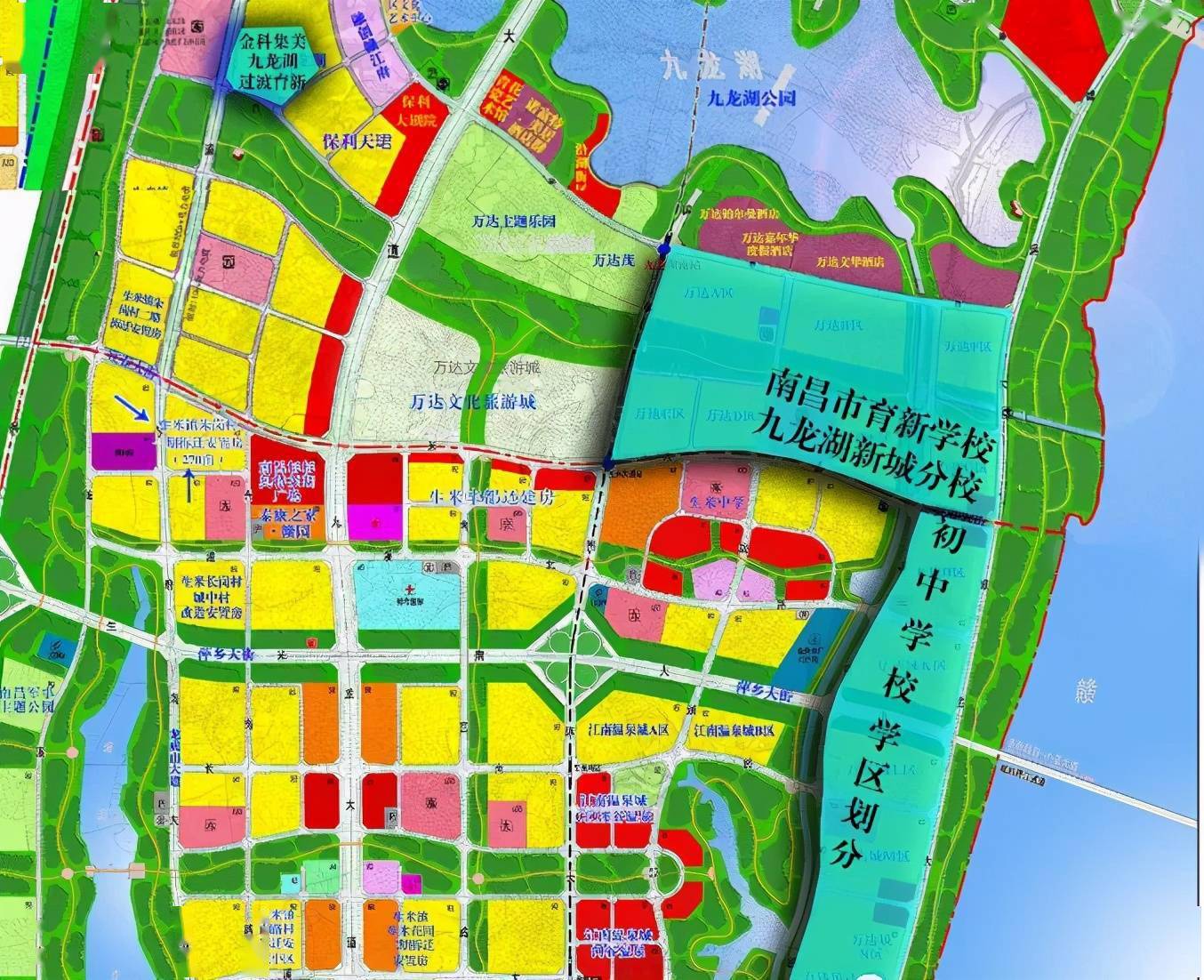 南昌九龙湖区域规划图图片