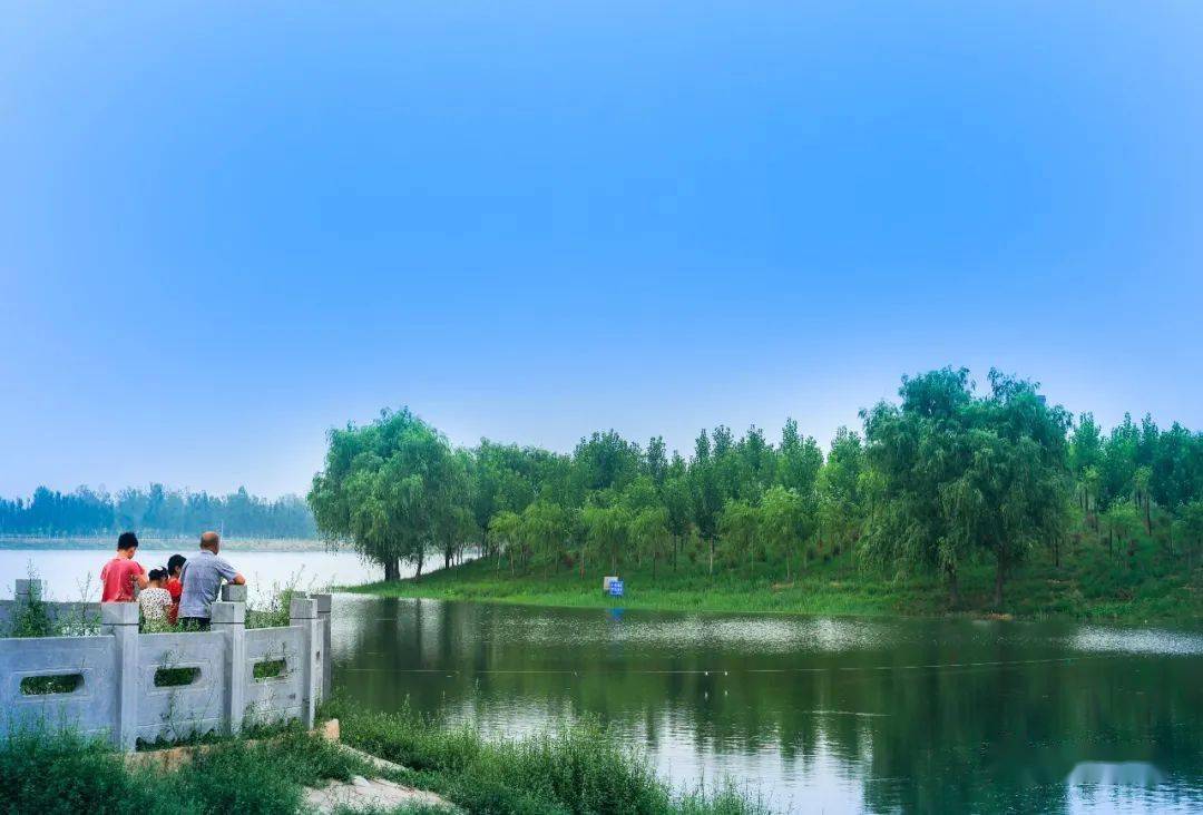 内黄:空中俯瞰赵庄水库,像什么