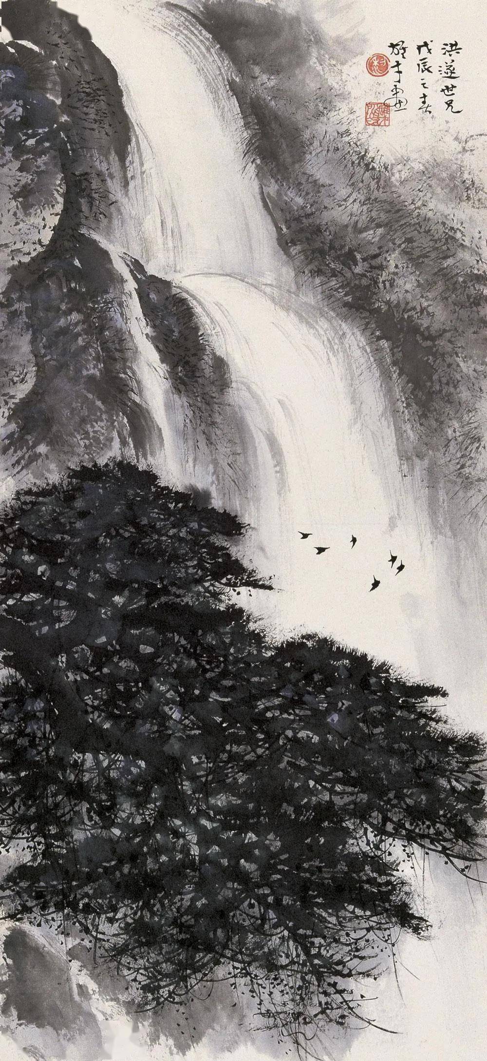 Li Xiongcai(黎雄才) , 山水, 黎雄才（1910—2001）是20世纪中国
