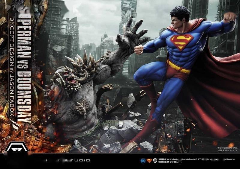 模玩资讯prime1studio13dccomics超人大战毁灭日雕像双版本