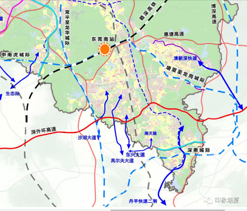 東莞十四五規劃中有這些涉及塘廈的交通項目