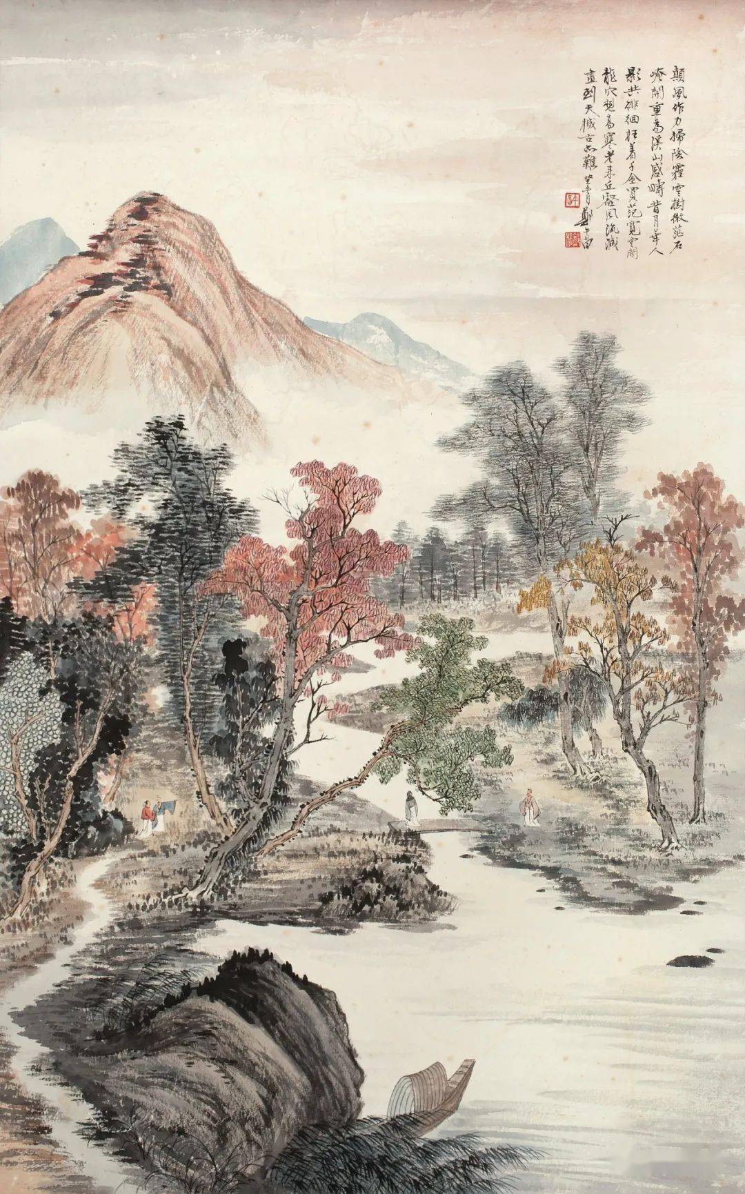 郑午昌山水浑厚苍茫