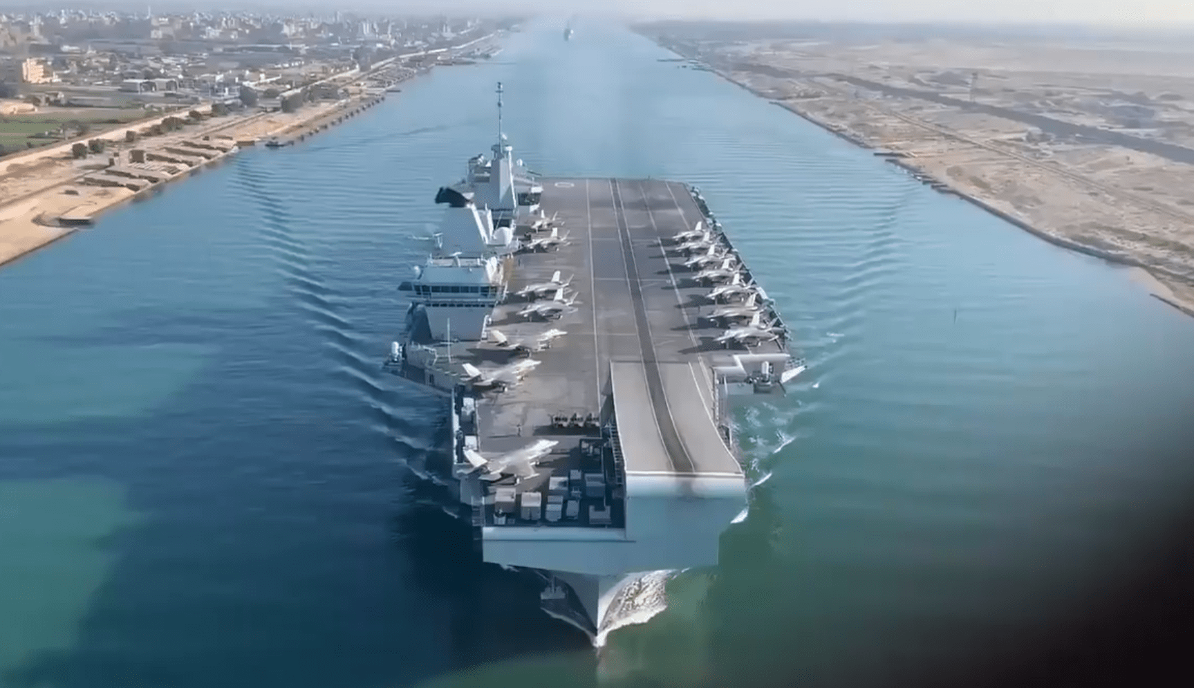 英国女王号航母已经抵达红海,开始第二阶段部署行动