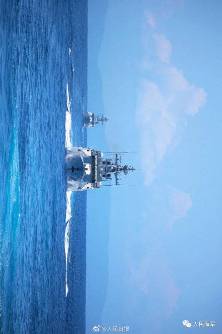 风采|绝美壁纸！人民海军和大海天际线同框照