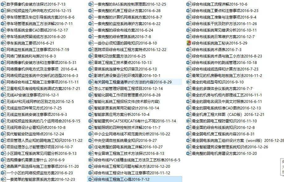 2021年上半年资料汇总，大量更新，赠送2300多个弱电资料