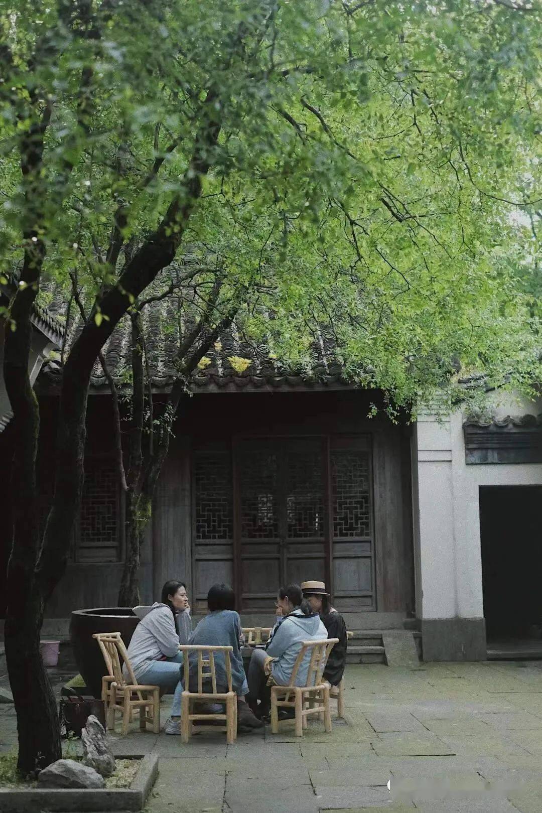 夏天,有个小院乘凉喝茶那该多好~_院子