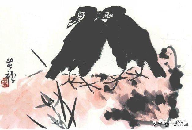 李苦禅 写意八哥作品辑录欣赏