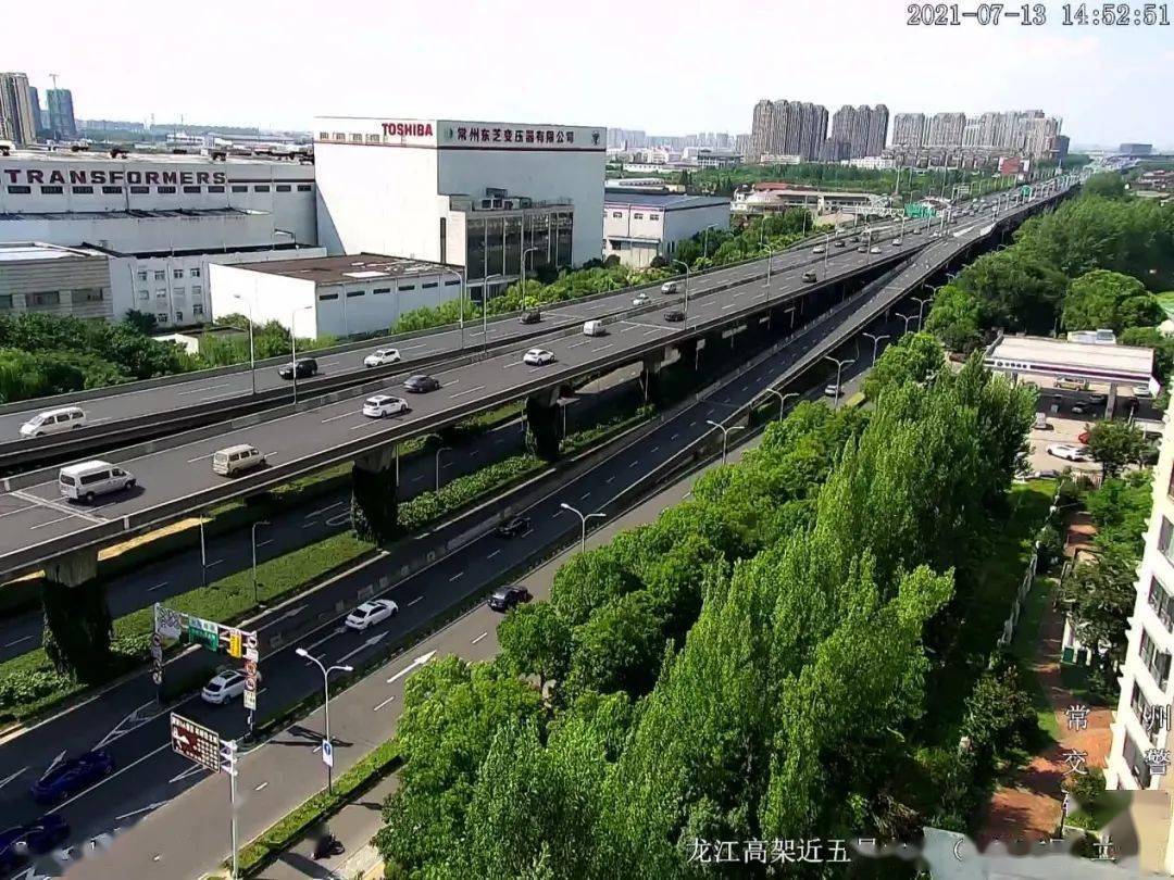 今起常州龙江高架换新衣夜间路过注意绕行