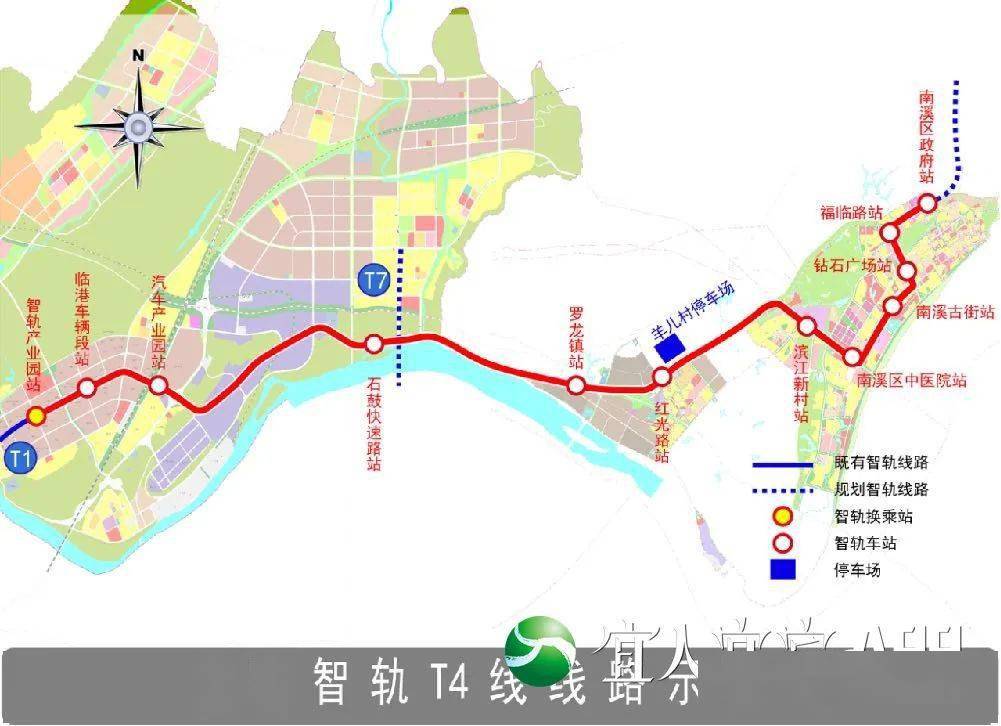 連接柏溪南溪宜賓智軌t2t4線最新進展來了線路站點