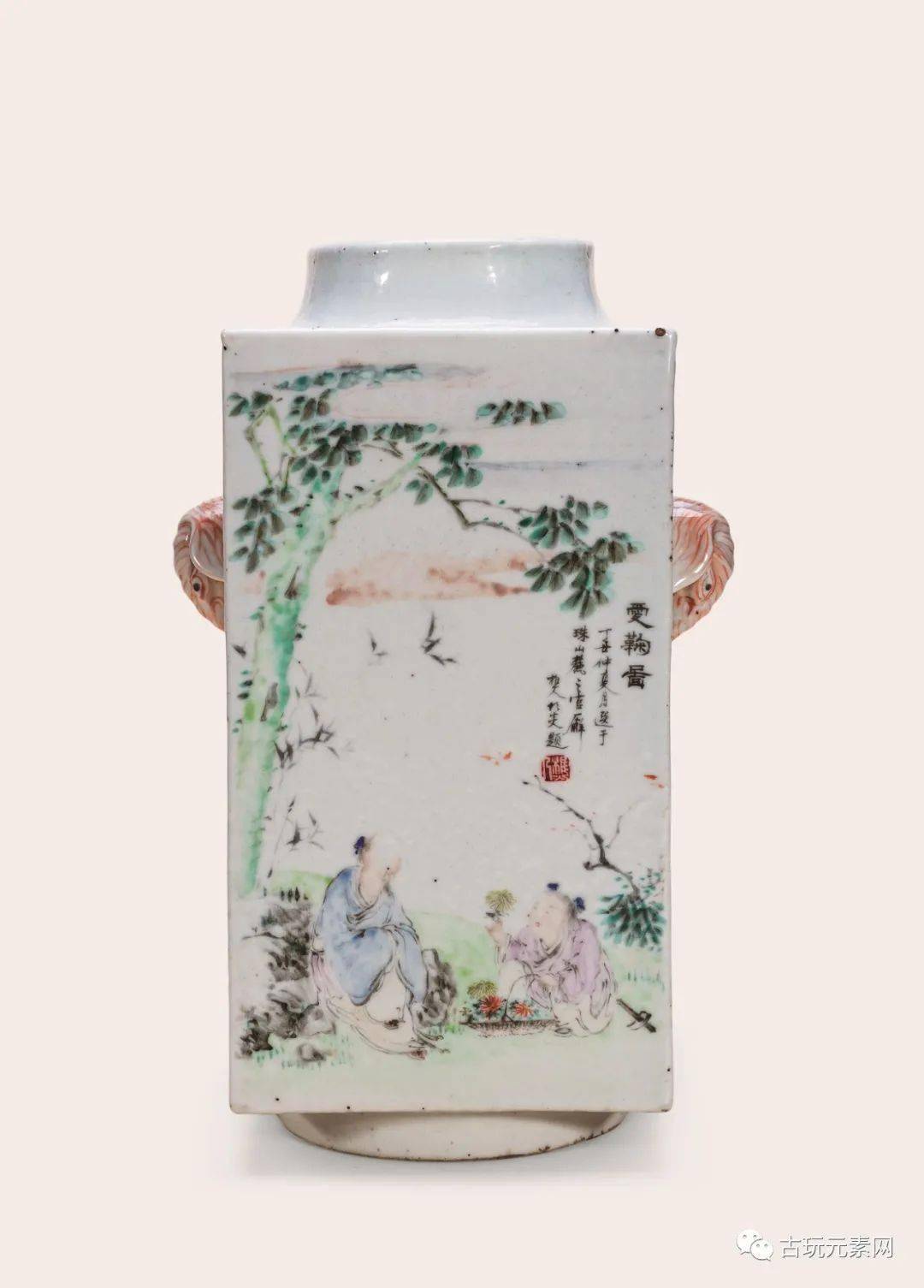 最新快报存世最大的程门浅绛山水方板以356万高价创纪录成交