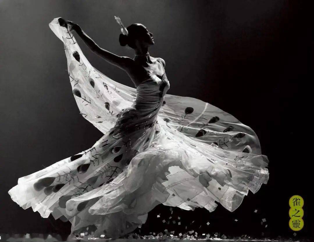 杨丽萍创作了一系列表现孔雀形态的舞蹈语言,《雀之灵》寄托了她对