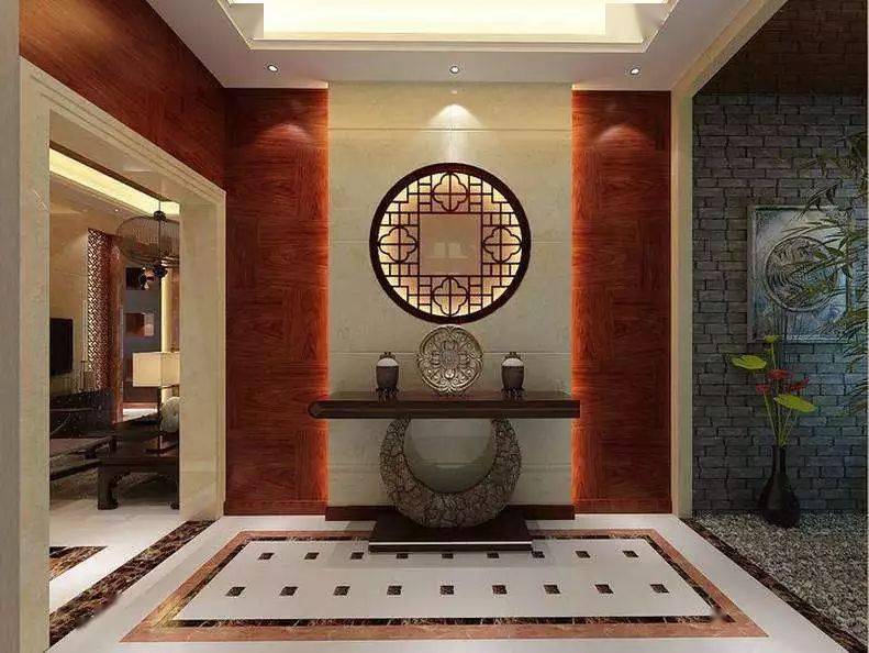 玄关则往往使气流迂回盘旋的过程并不是非常理想,尤其如大门直对后门