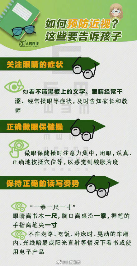 防控|近视发生年龄提前 儿童青少年如何预防近视？