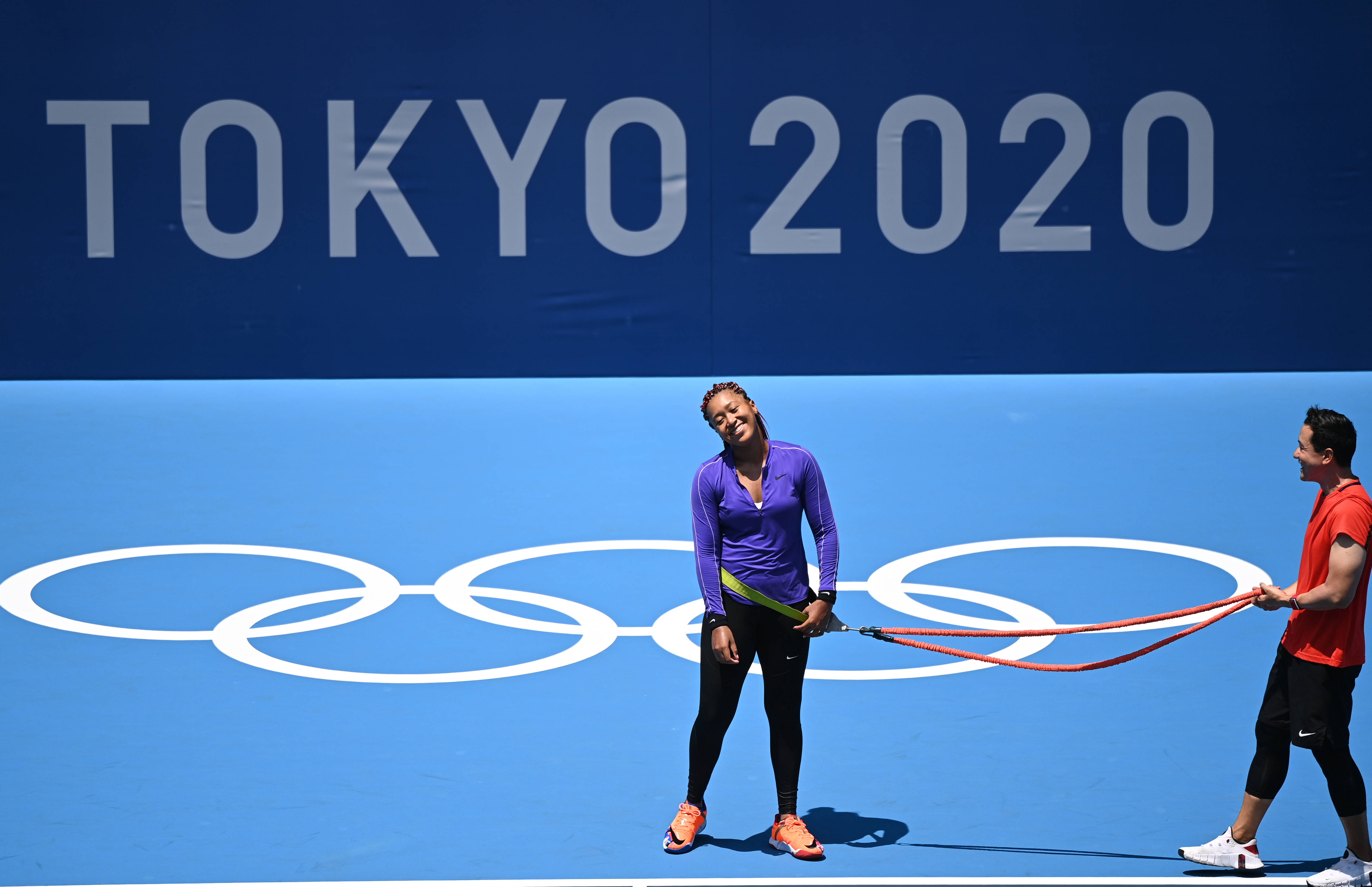 网球——大坂直美赛前训练