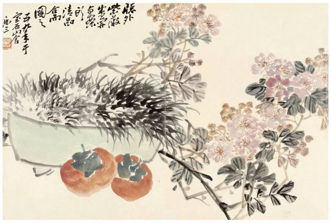 诸乐三写意花鸟画小品65幅