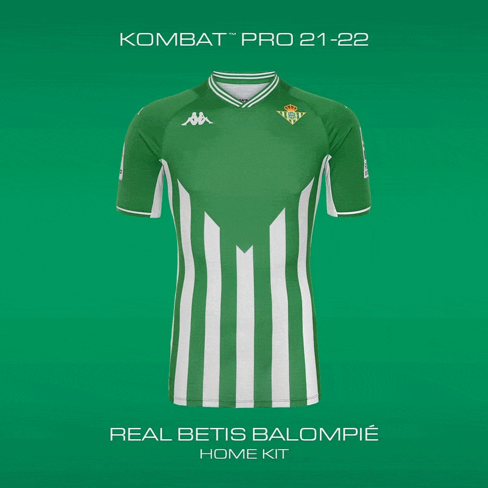 kappa发布皇家贝蒂斯202122赛季主场球衣