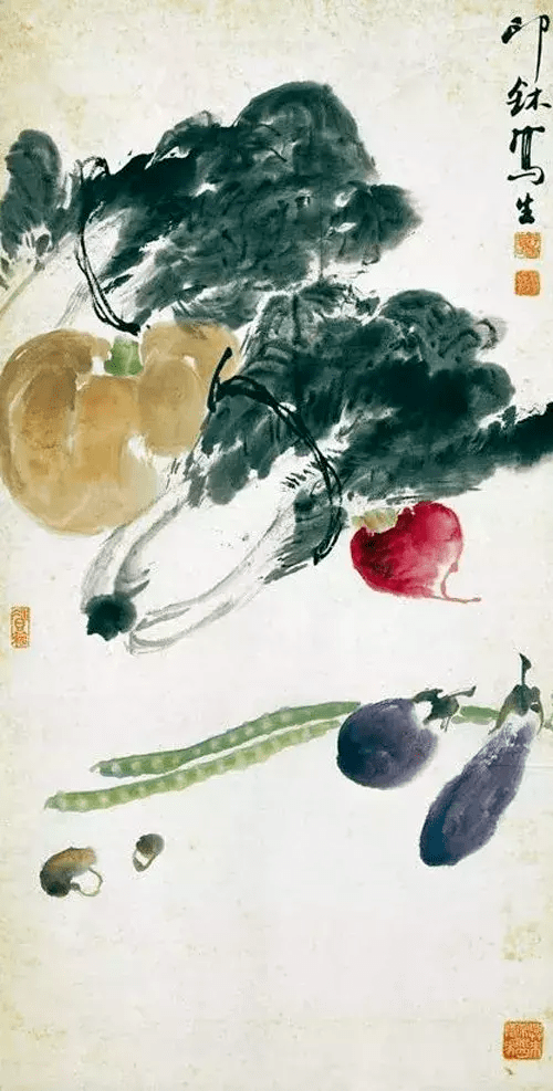 萧朗|写意禽鸟蔬果图(90幅)